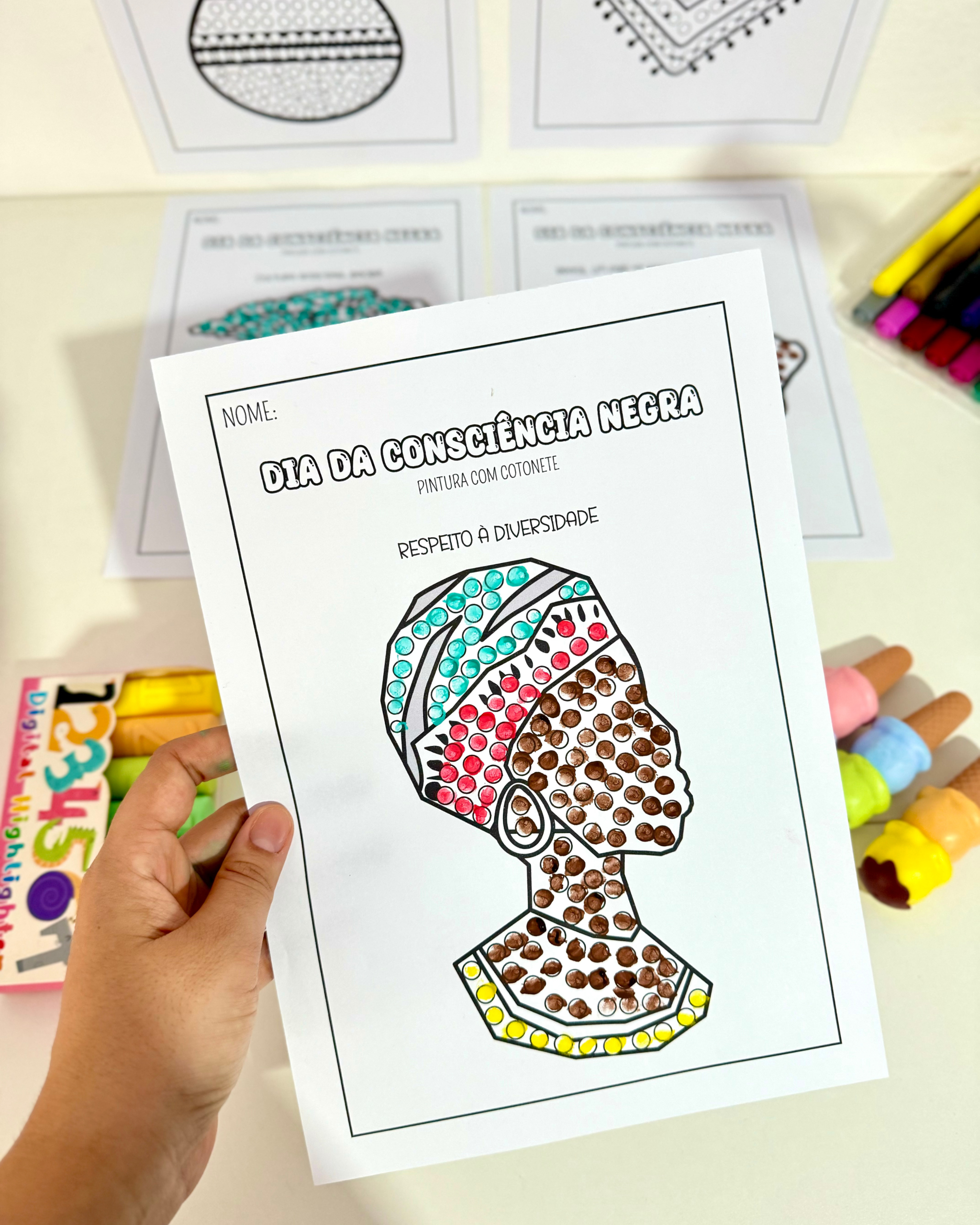PINTURA DE COTONETE CONSCIÊNCIA NEGRA - Imagem 3