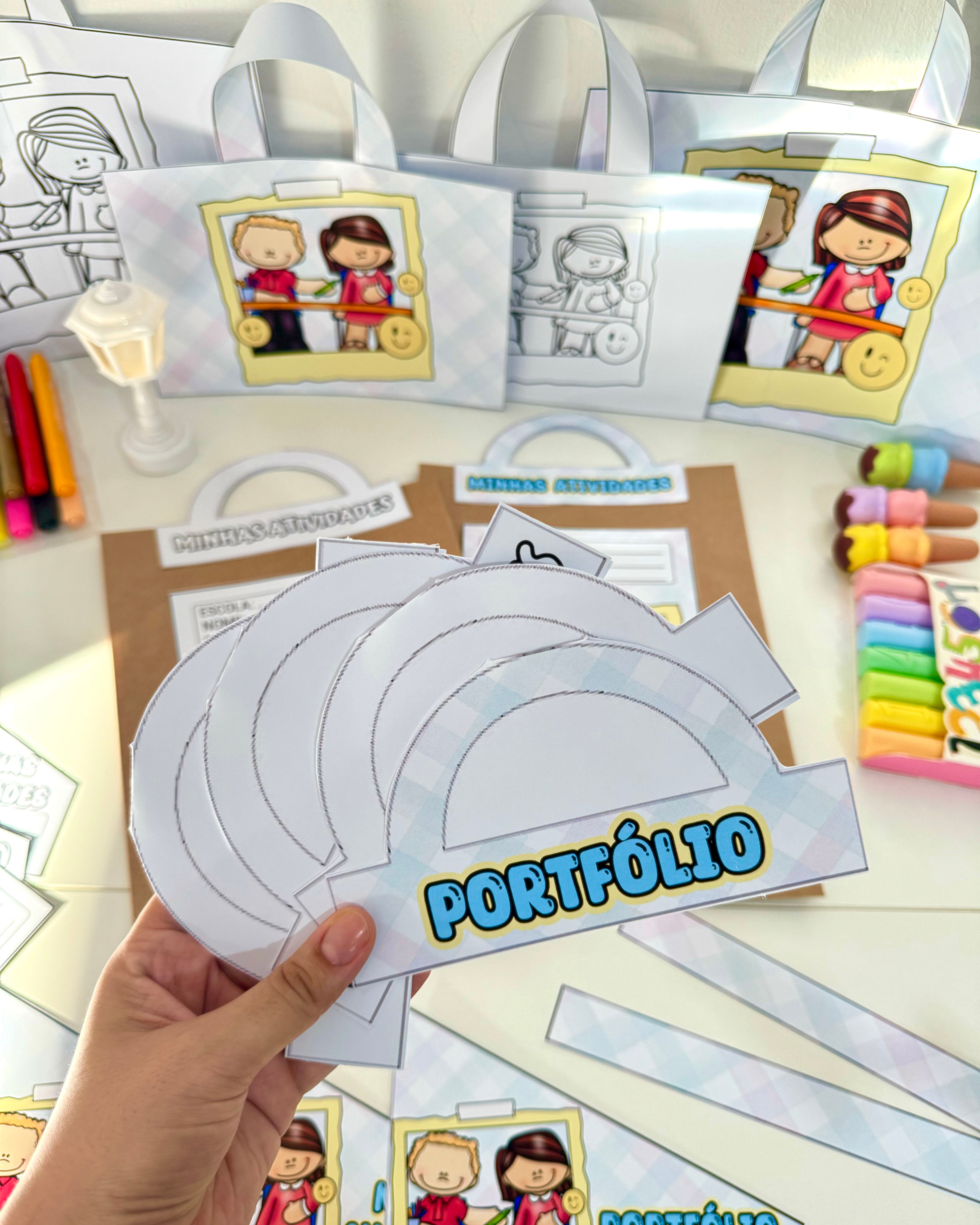 📚 KIT CAPAS DE ATIVIDADES - TEMA ESCOLA - Imagem 2