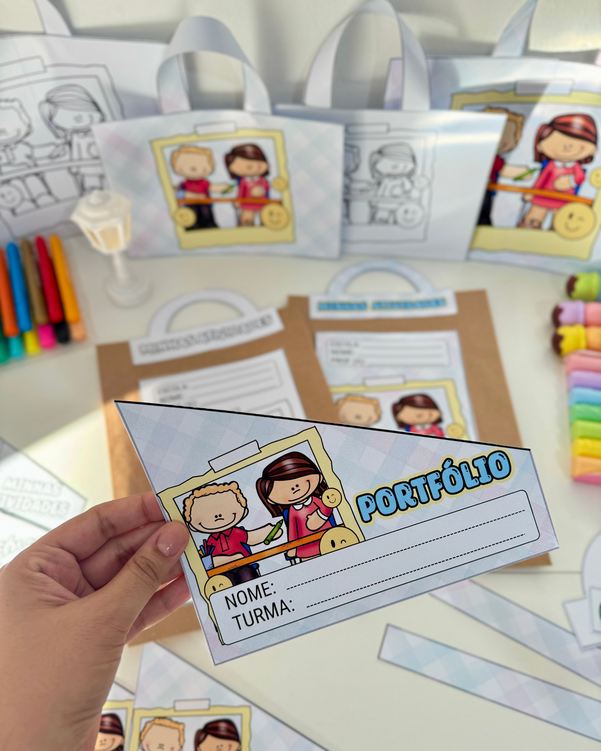 📚 KIT CAPAS DE ATIVIDADES - TEMA ESCOLA - Imagem 3