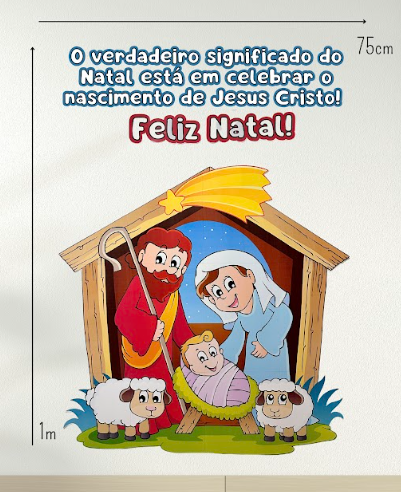 PAINEL DE NATAL - PRESÉPIO - Imagem 2
