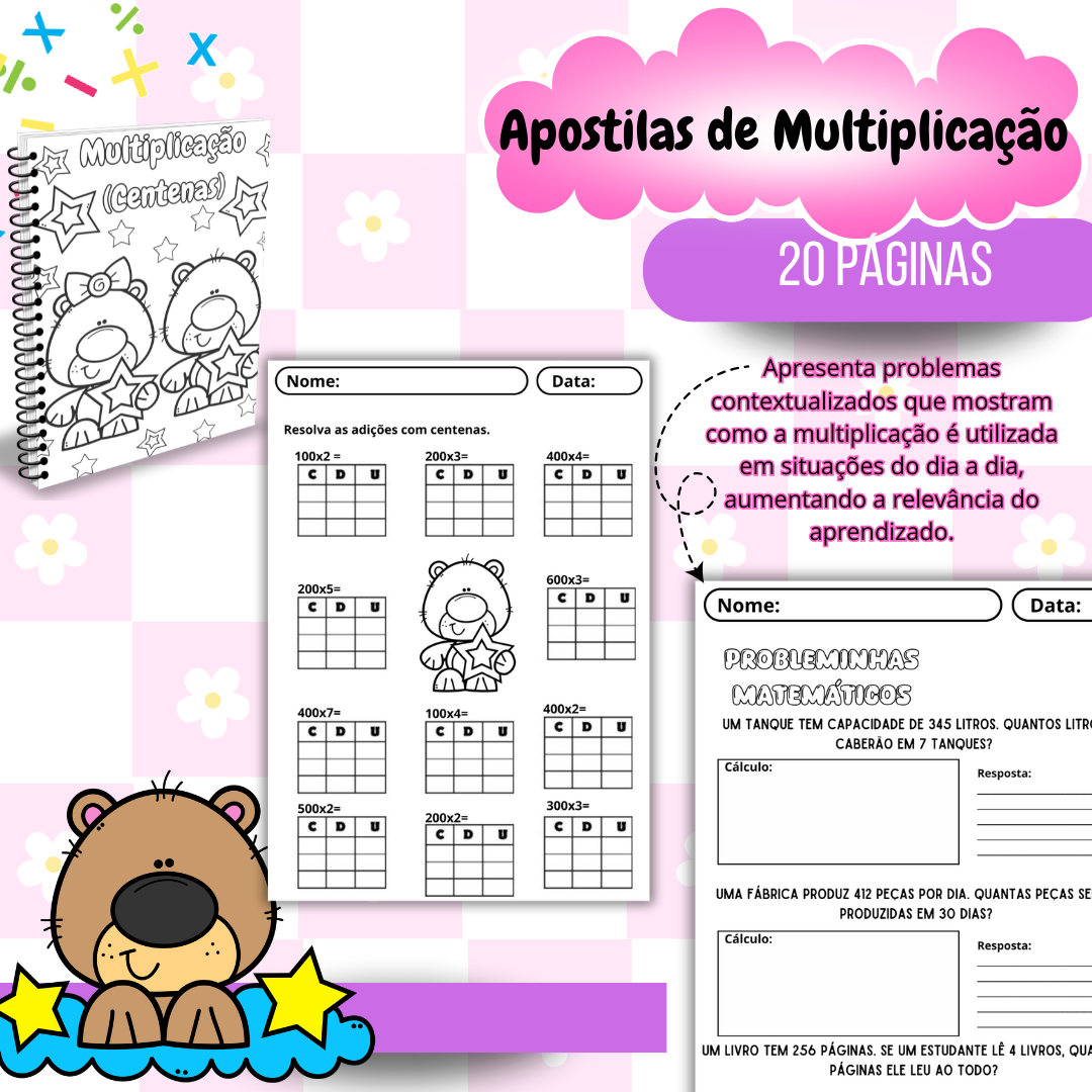 PACOTE APOSTILA DE MULTIPLICAÇÃO - Imagem 3
