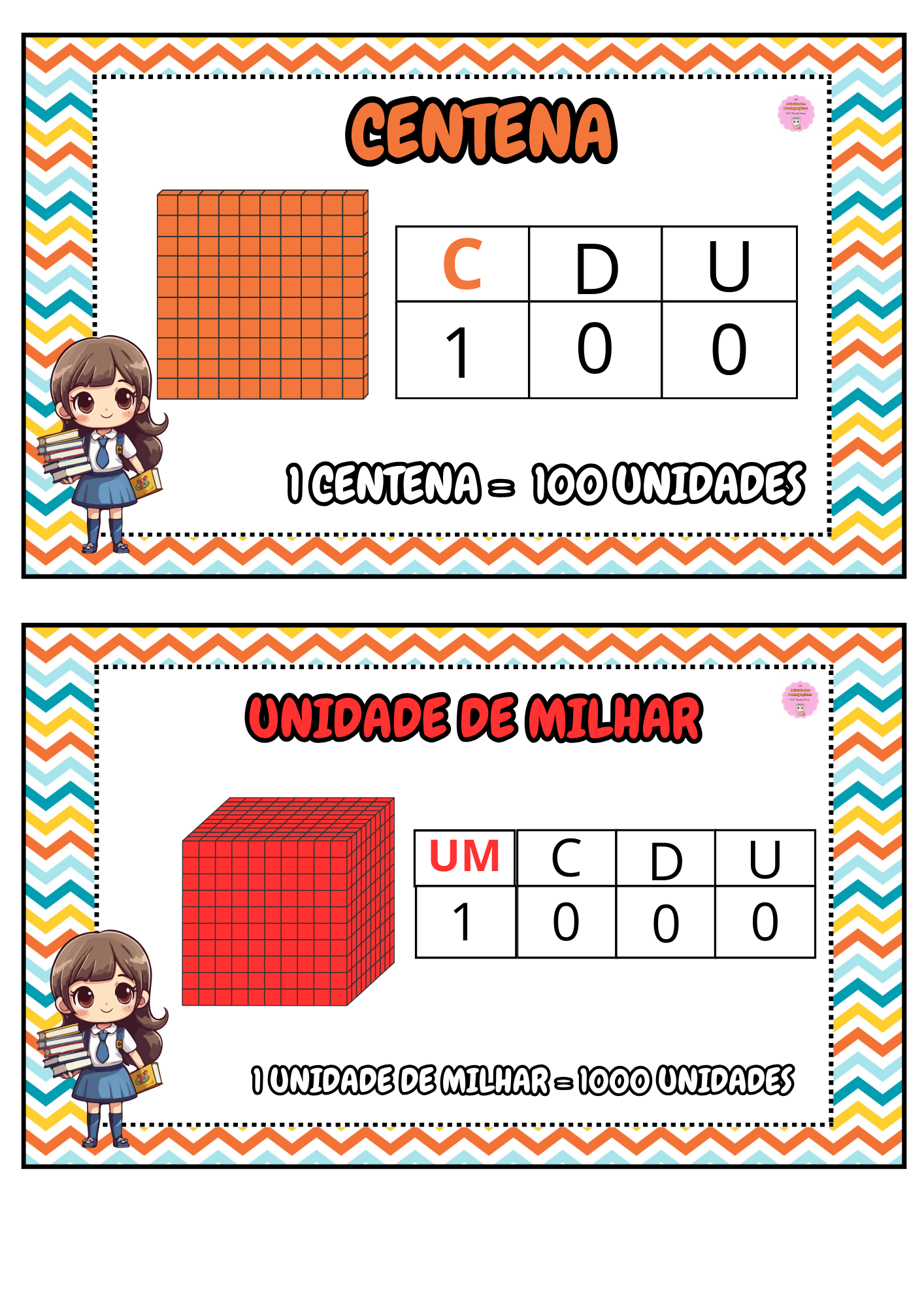 FICHAS MATERIAL DOURADO - Imagem 5