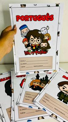 CAPAS DE CADERNO HARRY POTTER