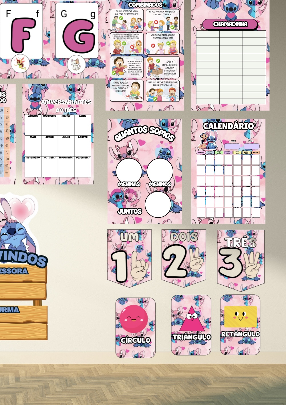 🌺KIT SALA: Stitch e Angel - Imagem 2