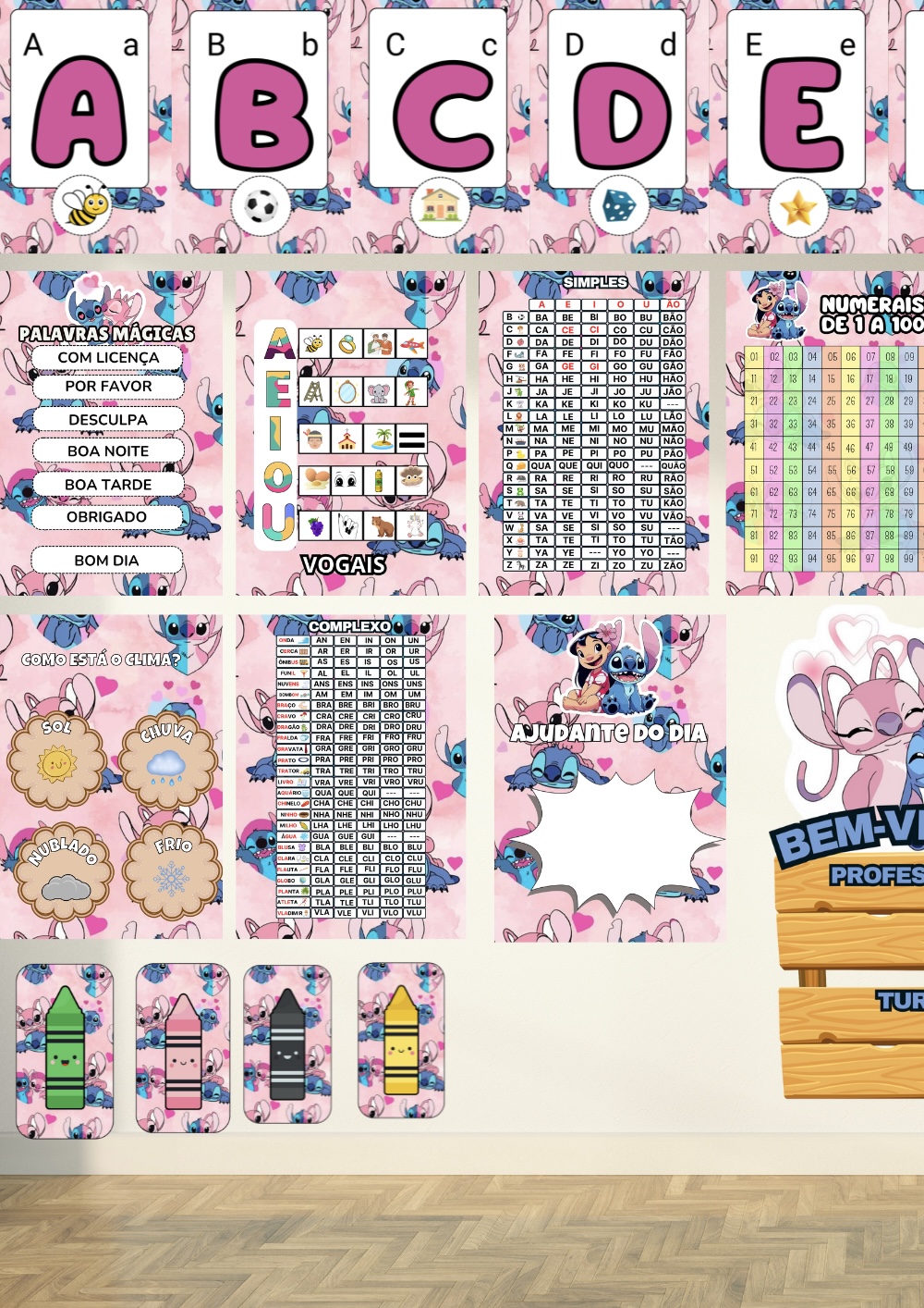 🌺KIT SALA: Stitch e Angel - Imagem 4