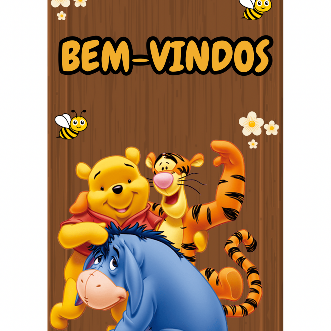 PAINEL BOAS-VINDAS URSINHO POOH