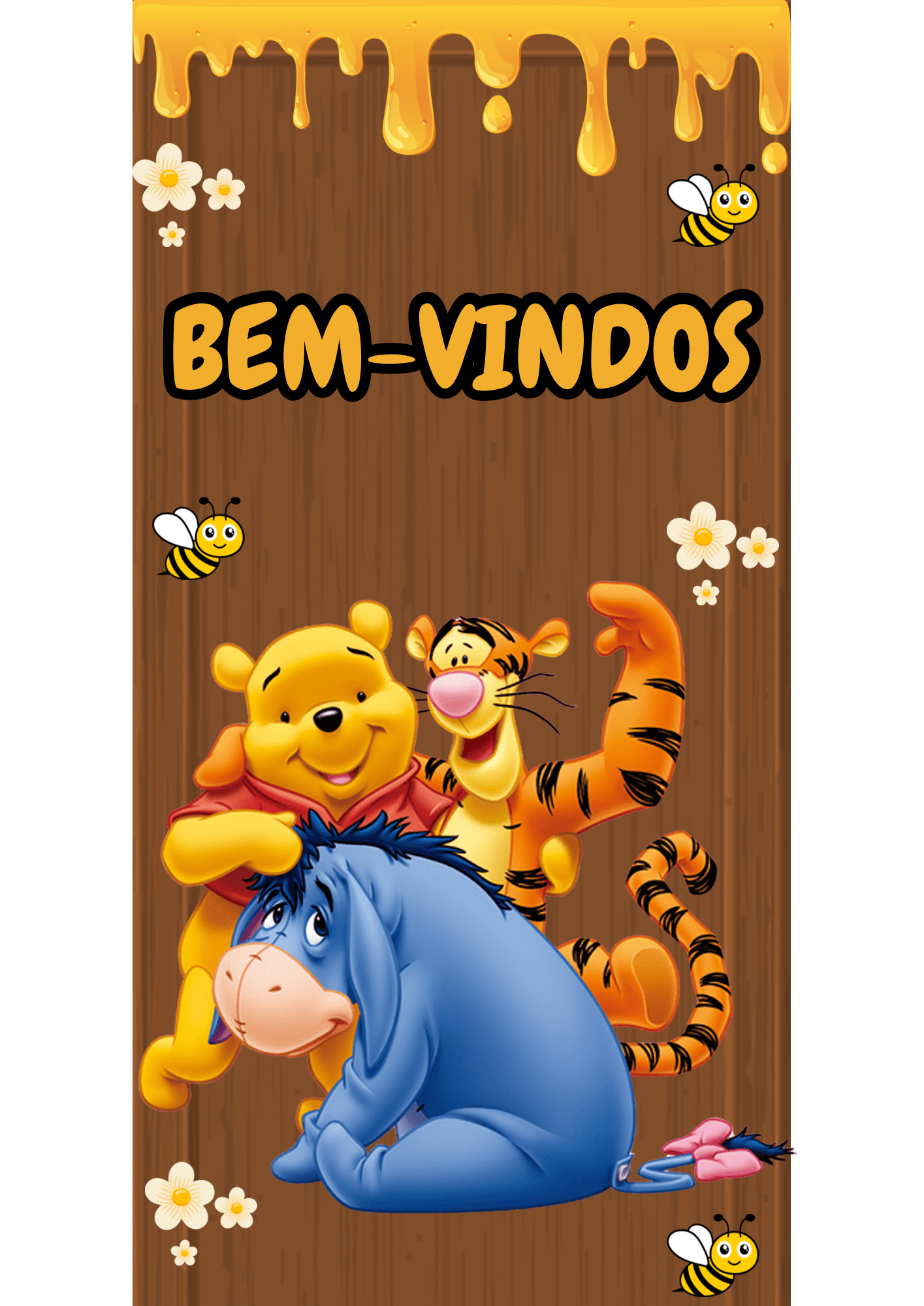 PAINEL BOAS-VINDAS URSINHO POOH