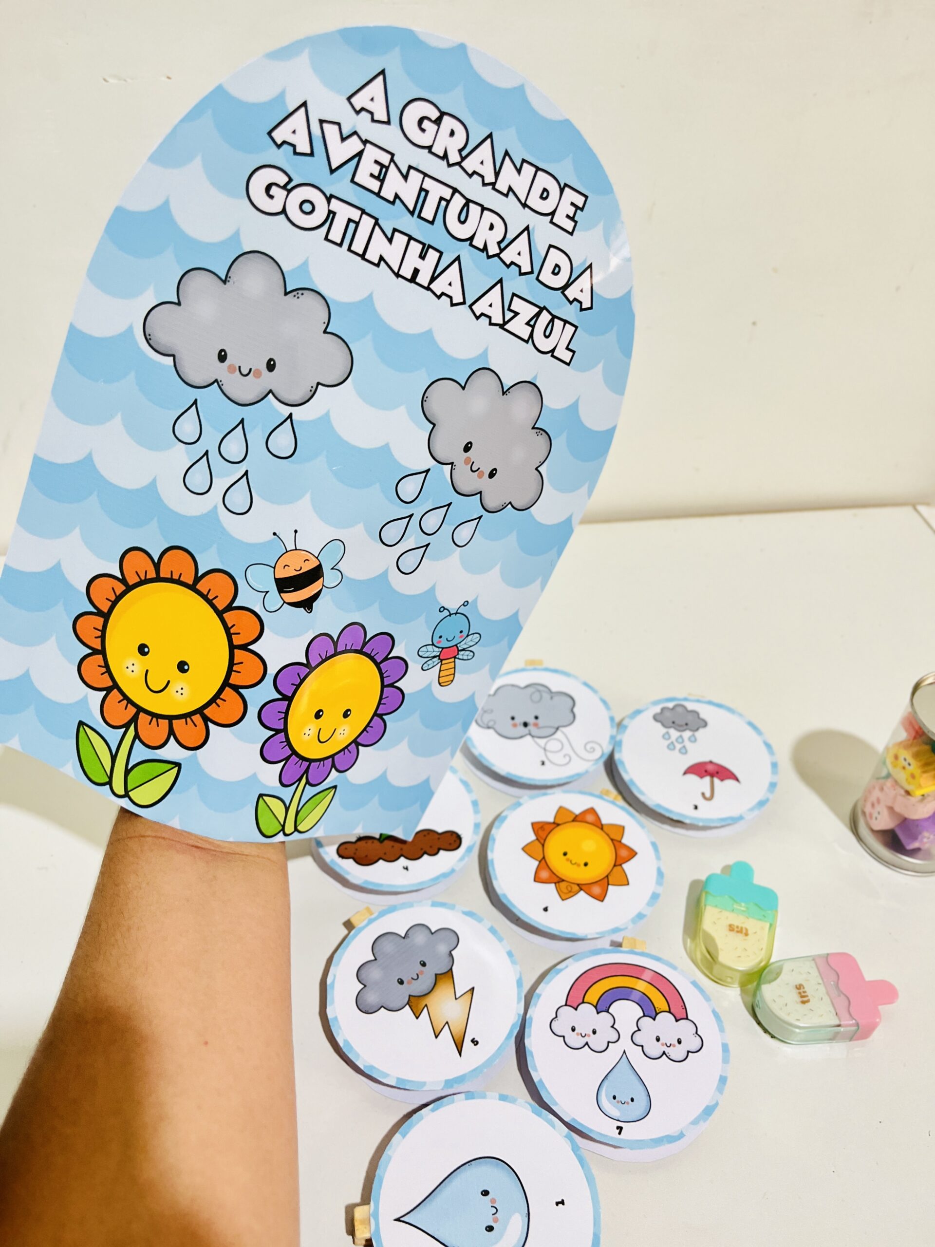 HISTÓRIA NA LUVA- A GRANDE AVENTURA DA GOTINHA AZUL - Imagem 3