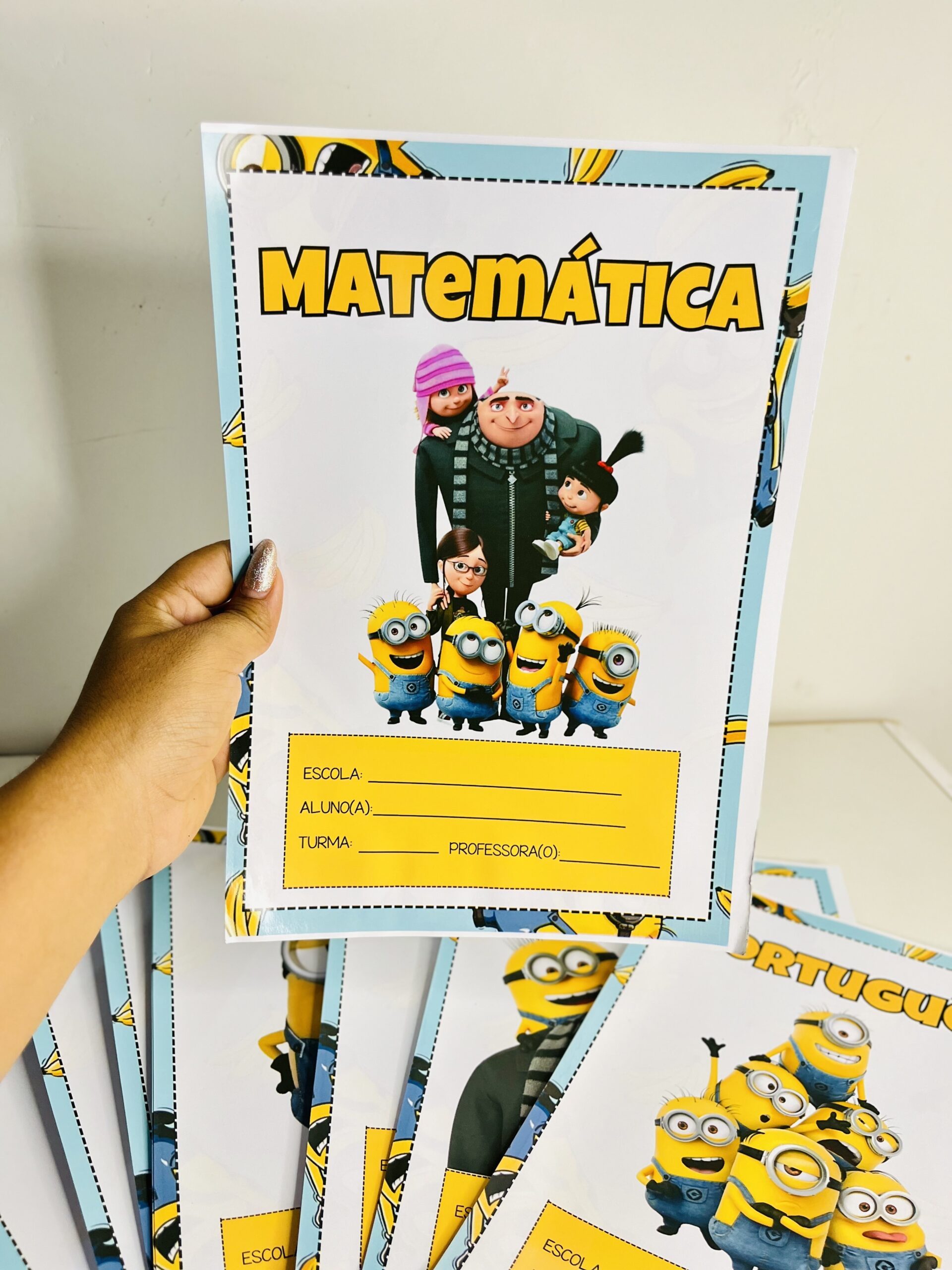 CAPAS PARA CADERNOS MINIONS - Imagem 3
