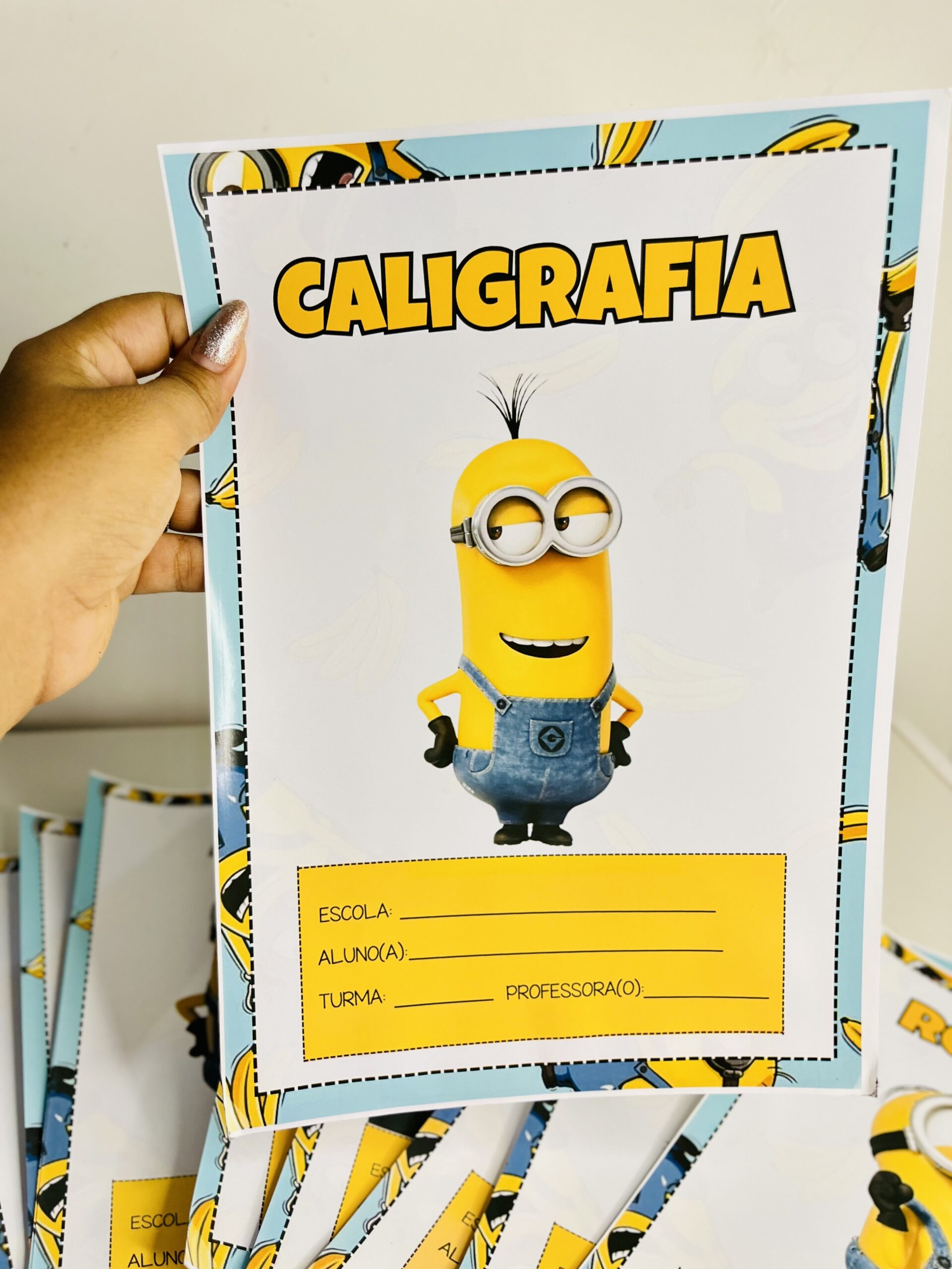 CAPAS PARA CADERNOS MINIONS - Imagem 2