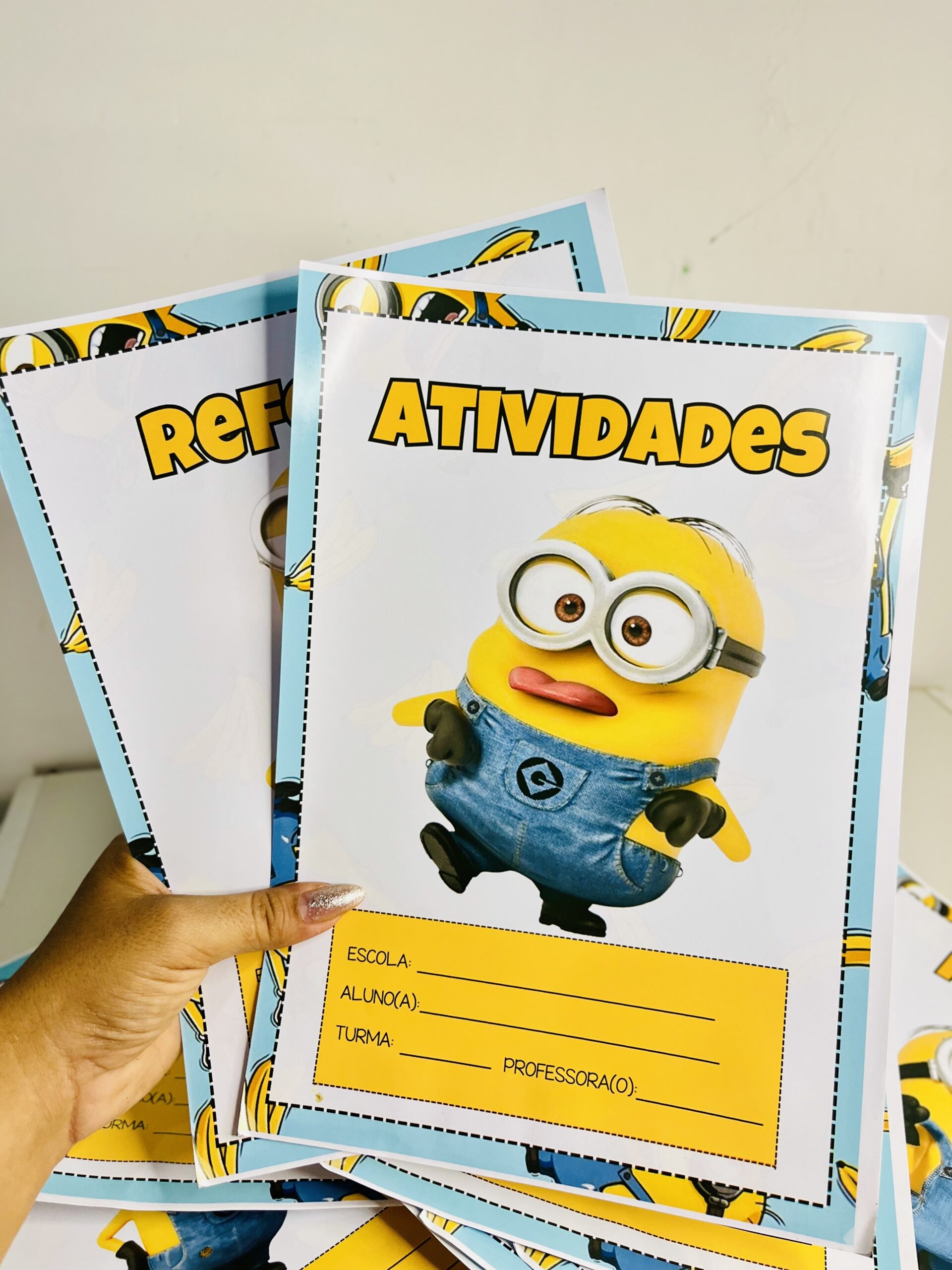 CAPAS PARA CADERNOS MINIONS - Imagem 7