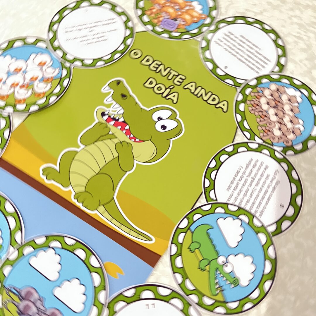 🦷🐊 Luva Interativa – "E o Dente Ainda Doía"! 🎭📖