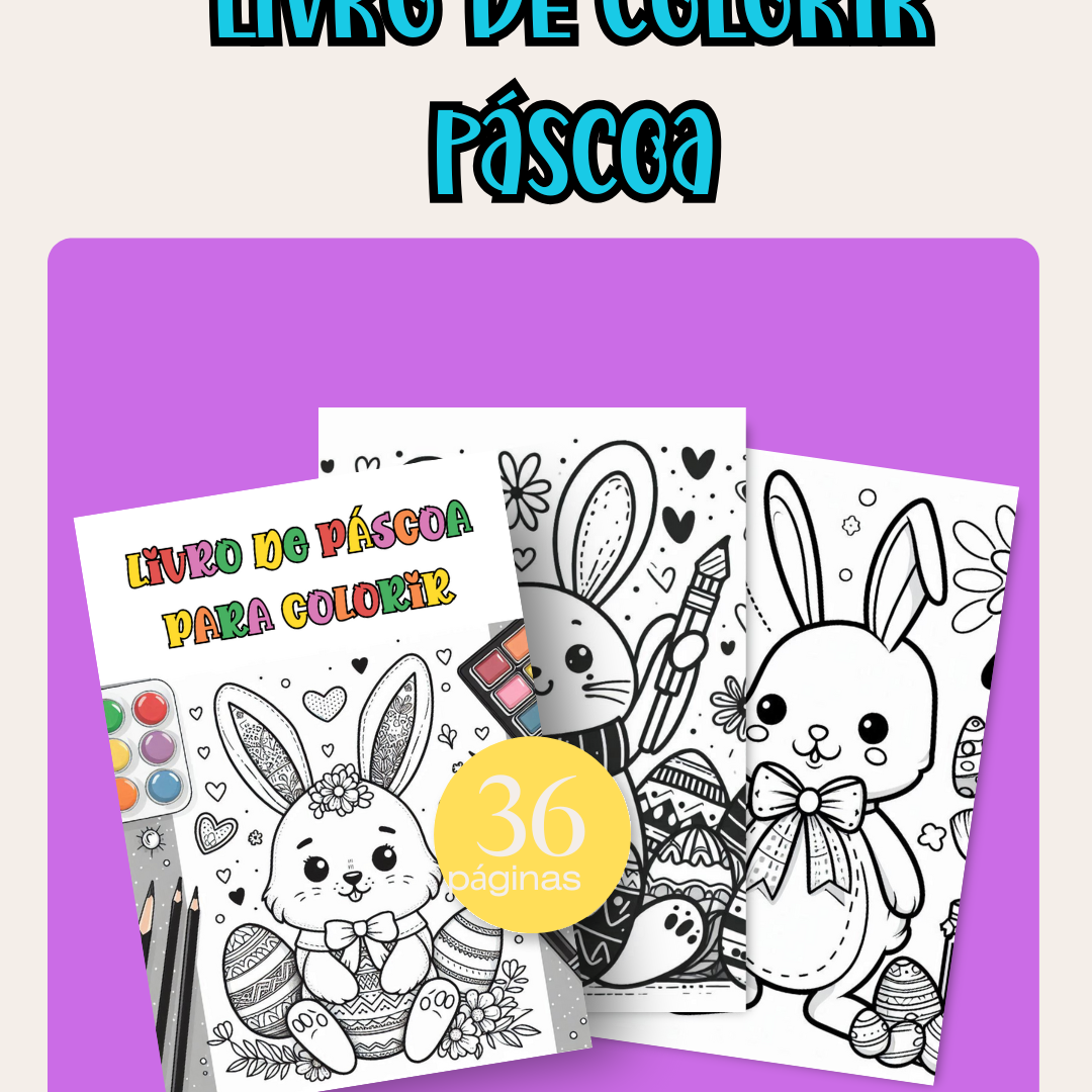 LIVRO DE COLORIR PÁSCOA