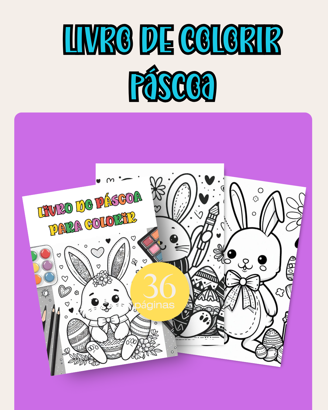LIVRO DE COLORIR PÁSCOA