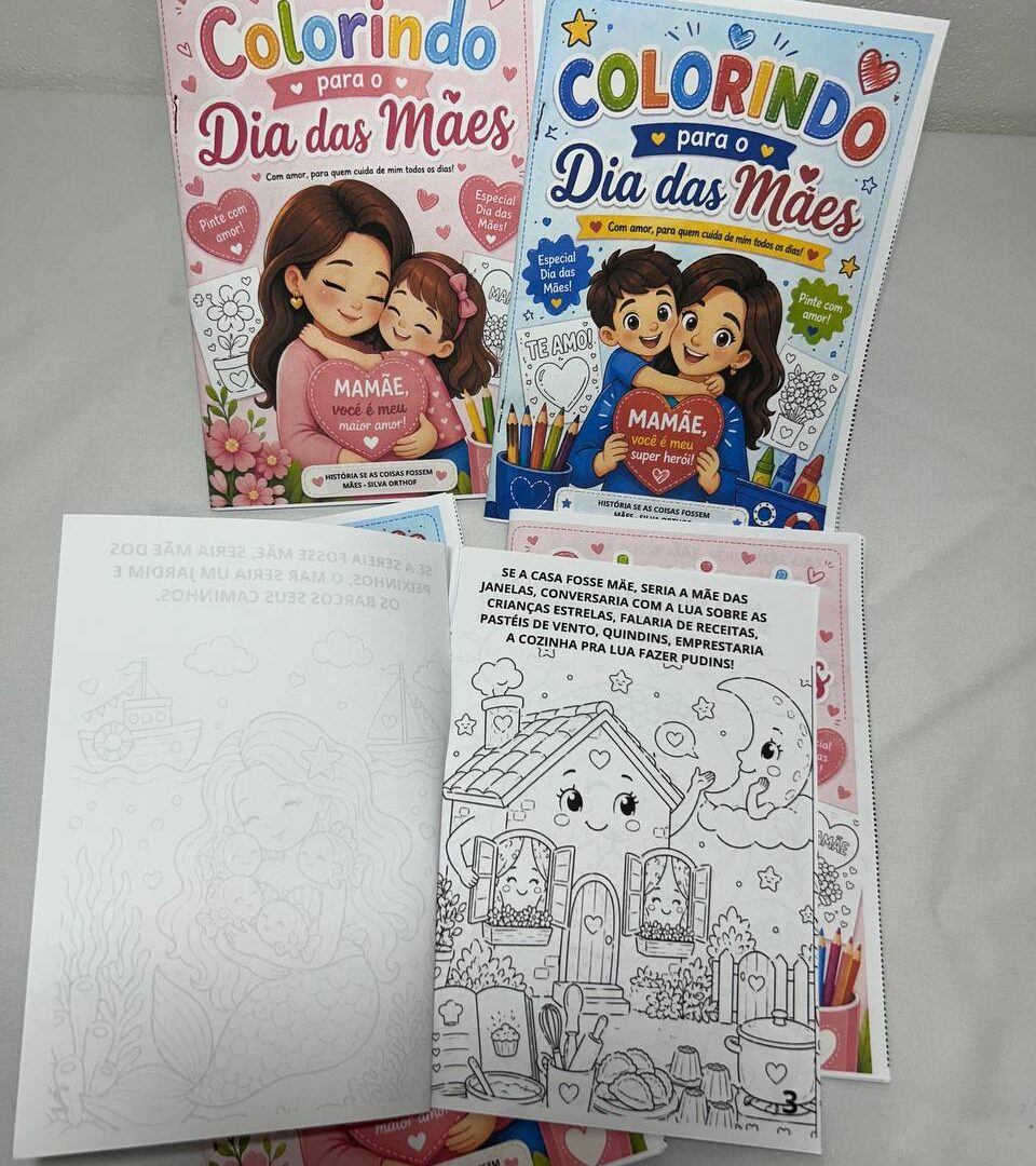 🌸📖 COLORINDO – SE AS COISAS FOSSEM MÃE 📖🌸