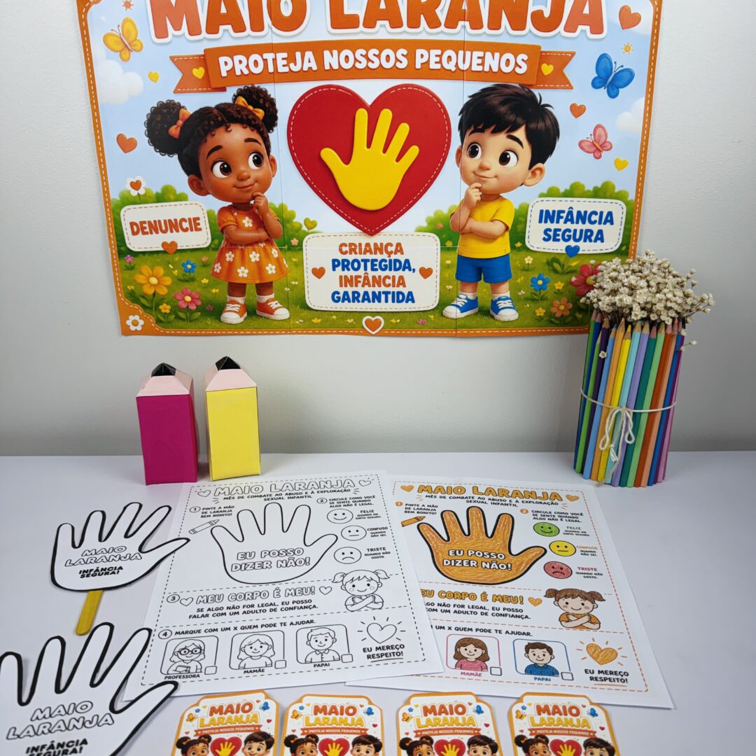 ✨  KIT MAIO LARANJA – PROTEJA NOSSOS PEQUENOS  ✨