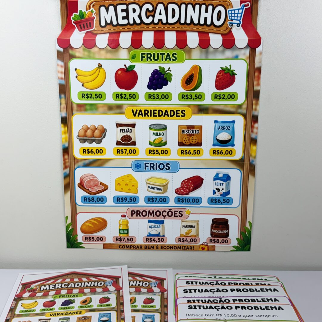 🛒📚 MERCADINHO MATEMÁTICO 📚🛒