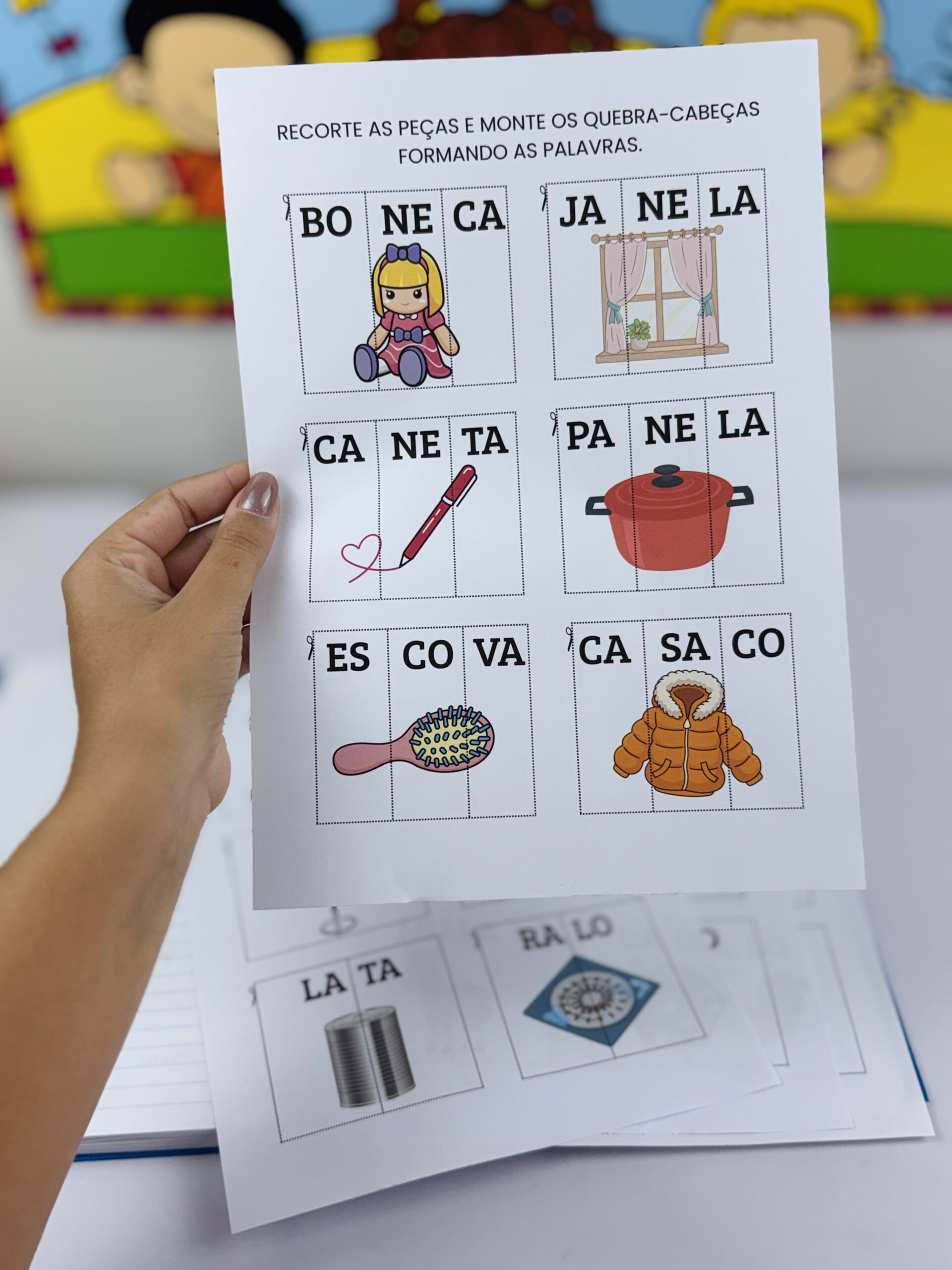 FORMA PALAVRAS – QUEBRA-CABEÇA DAS SÍLABAS - Imagem 3