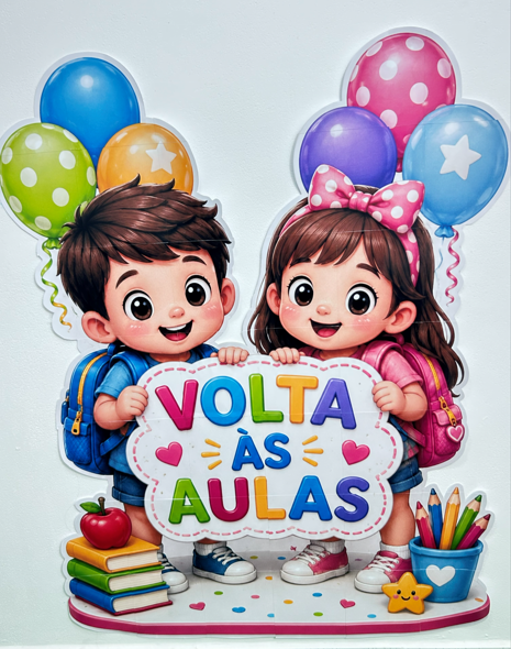 PAINEL  VOLTA ÀS AULAS CRIANÇAS