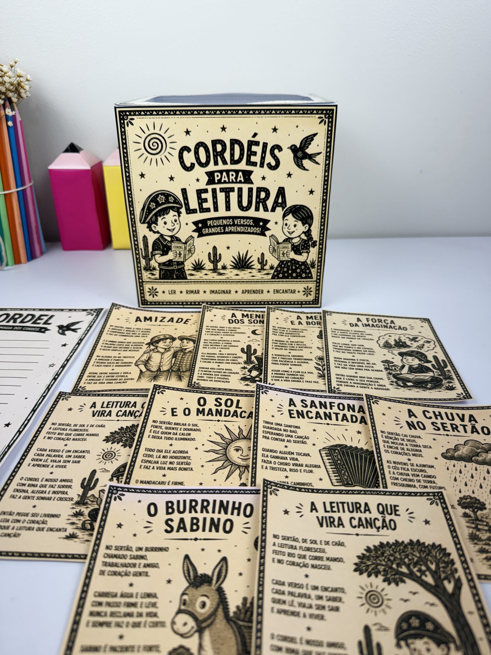 🌵📚 CAIXA DO CORDEL PARA LEITURA 📚🌵