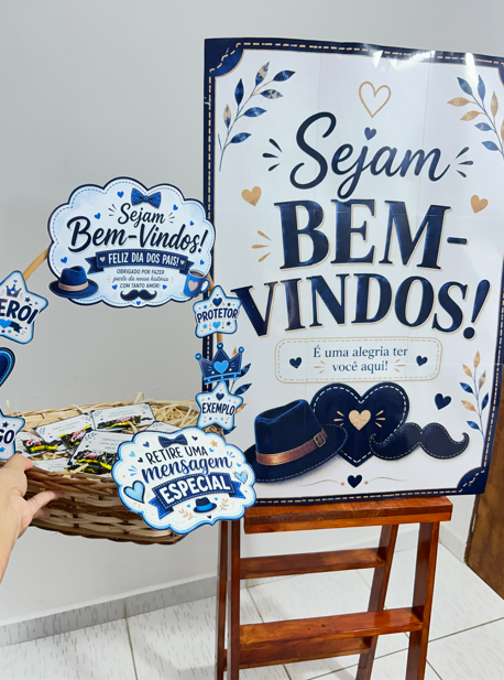 PAINEL DIA DOS PAIS BEM-VINDOS