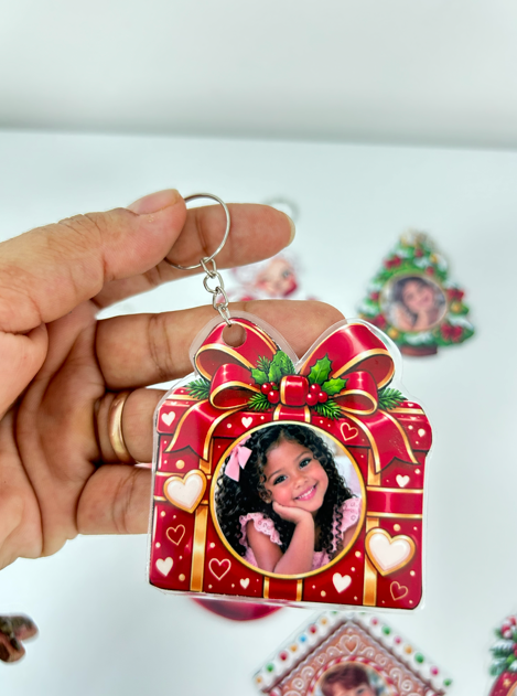 CHAVEIRO DE NATAL COM FOTO - Imagem 5