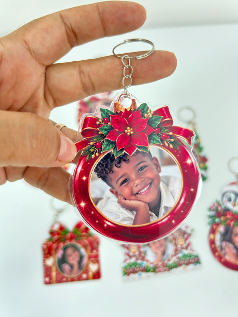 CHAVEIRO DE NATAL COM FOTO - Imagem 3